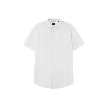 HUGO BOSS Short Sleeved Shirt Men's White