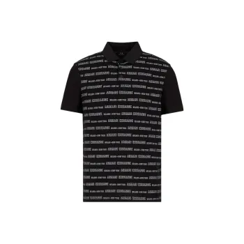 ARMANI EXCHANGEAE SS22 Polo Shirt Men's Black