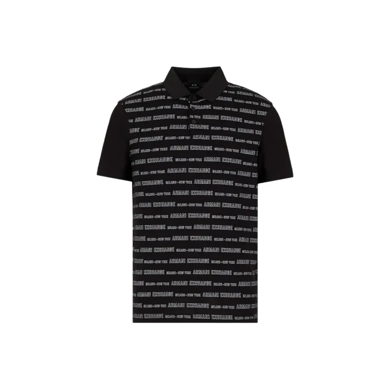 ARMANI EXCHANGEAE SS22 Polo Shirt Men's Black-0