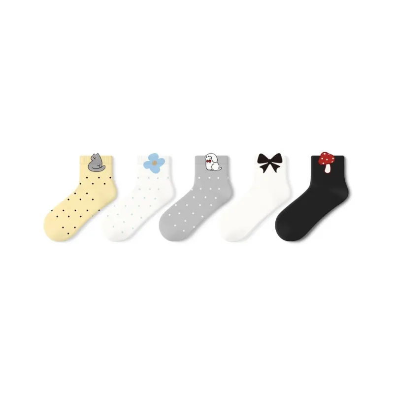 Primeet Ankle Socks Women's 5 Pack-25