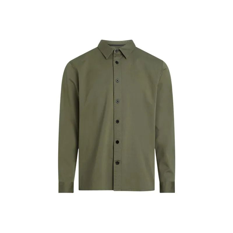 Calvin Klein Logo patch Cotton Shirt-0