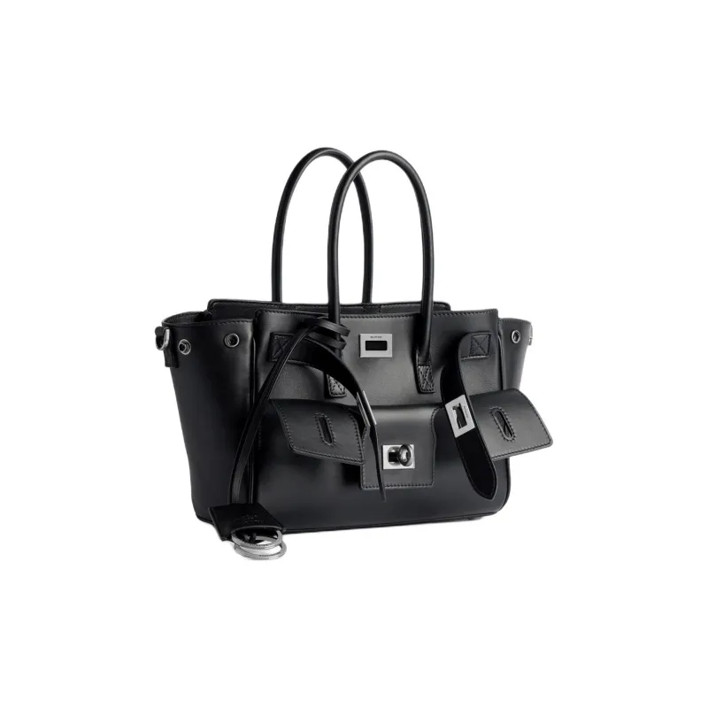 Balenciaga Bel Air Calfskin Tote Bag, Shopping Bag, Shoulder Bag, Crossbody Bag, Handbag Mini Women's Black-2