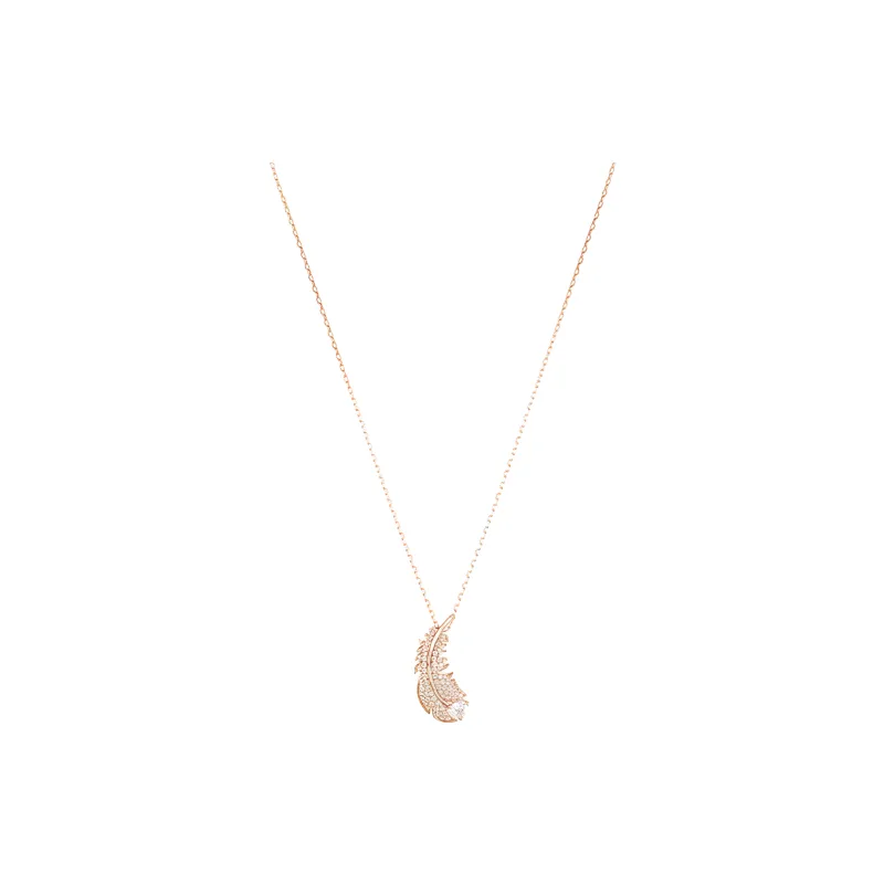 Swarovski Faux Crystal Necklaces Women's Rose Gold-2