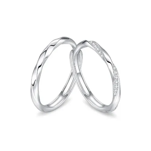 ZHIAIYONGHENG 999 Fine Silver Rings Unisex