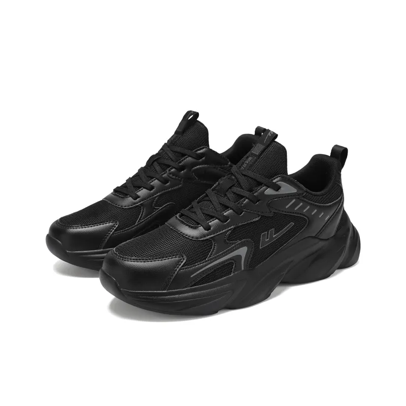WARRIOR Chunky Sneakers Men Low Top White/Black/Gray-8