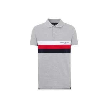 Tommy Hilfiger Polo Shirt Men's Gray