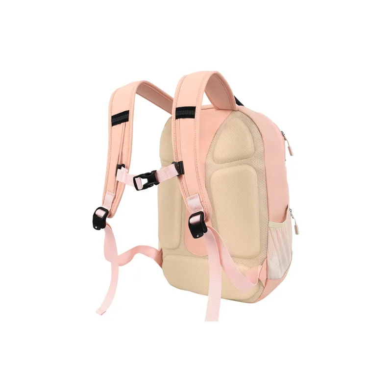 YOME Polyester Backpack Regular Unisex Ink Black/Lithospermum Pink/Light Coffee/Cloisonne Blue-9