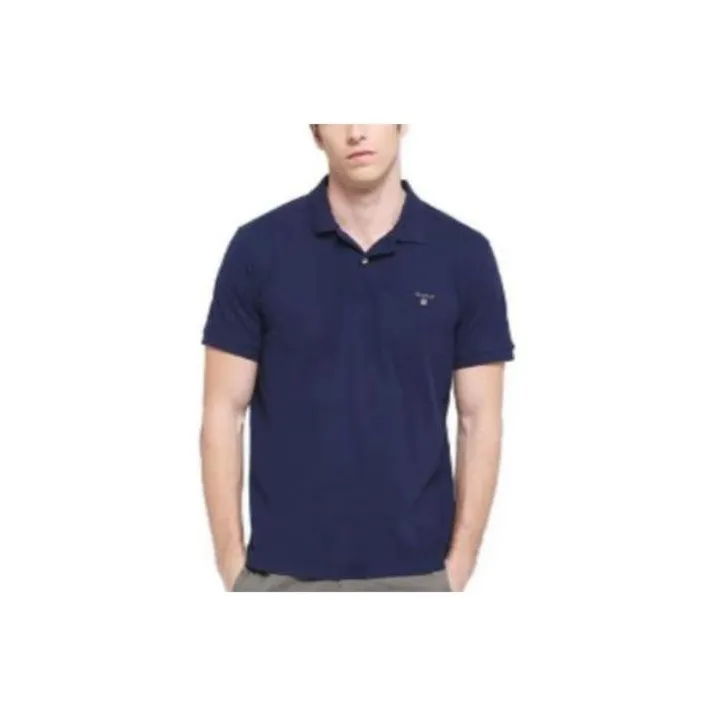GANT Polo Shirts Men Navy Blue-0