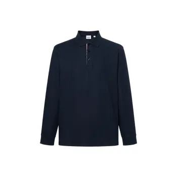 Burberry SS24 Polo Shirt Men's Blue Black