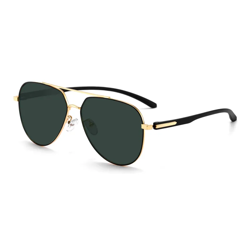 Wood Premium Alloy TR/Memory Plastic Irregular Shape Sunglasses Men's-5