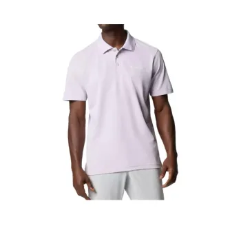 Columbia PFG Freezer Polo Shirt Men's Lavender Pearl