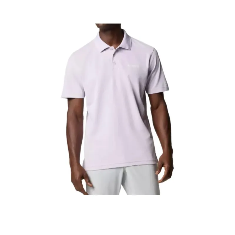 Columbia PFG Freezer Polo Shirt Men's Lavender Pearl-0