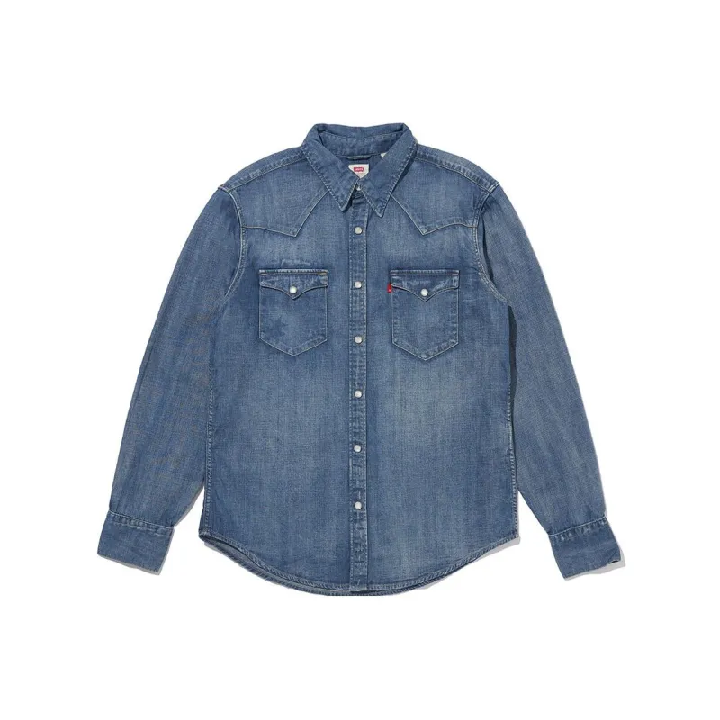 Levis Shirts Men Indigo-0