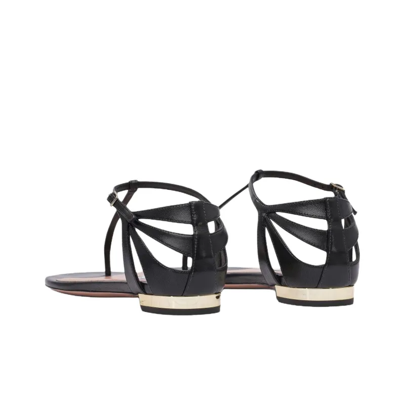 AQUAZZURA One Strap Sandals Women's Black-3