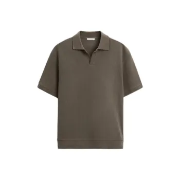 ZARA Polo Shirt Men's Dark Taupe