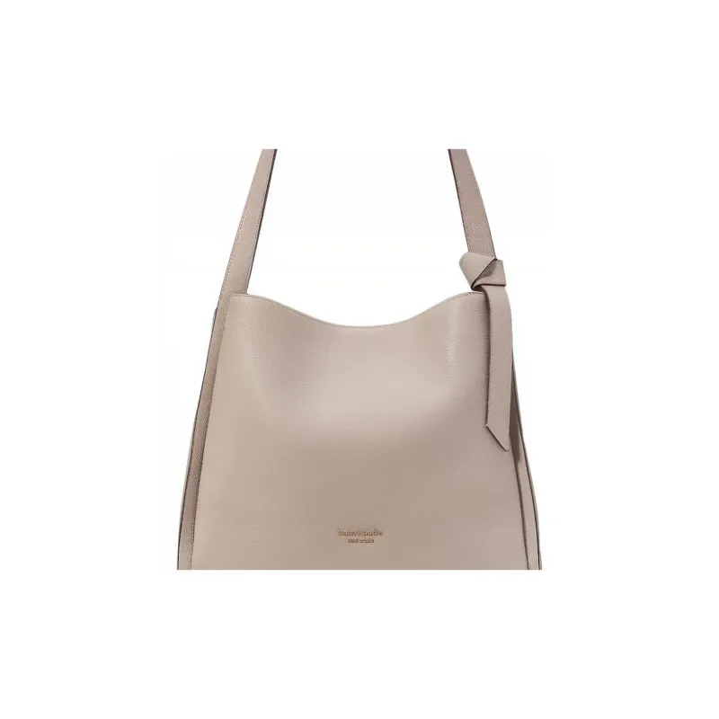 Kate Spade Knott Cow Leather Tote Bag Shopping Bag Handbag Shoulder Bag Women's Gray-4