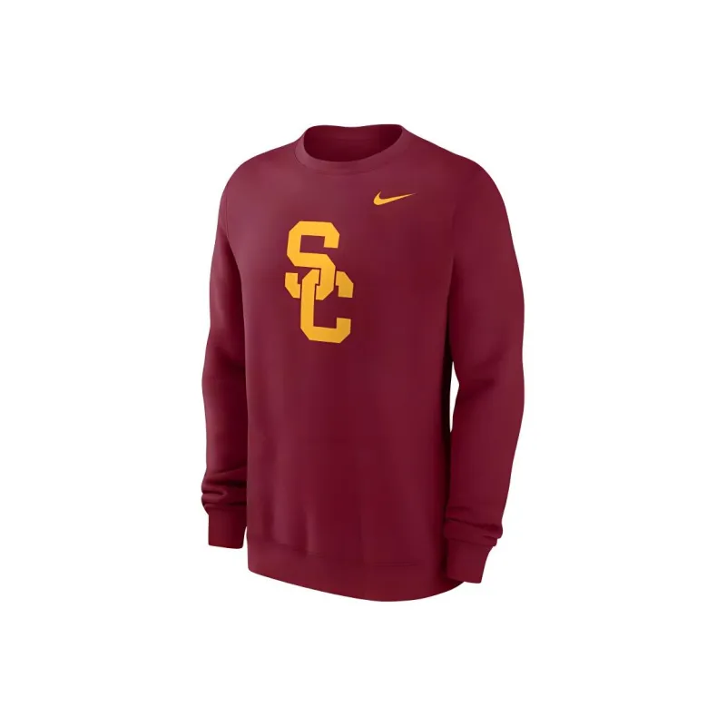 Nike Usc Trojans Primetime Evergreen Logo Men's Nike College Pullover Crew-0
