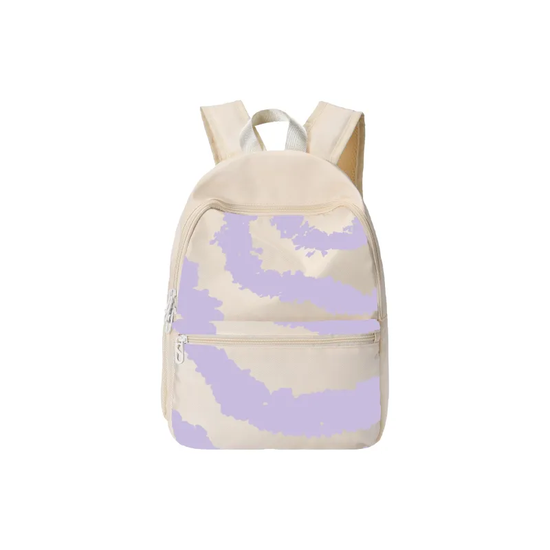 TURN UP Polyester Backpack Unisex Red/White-0
