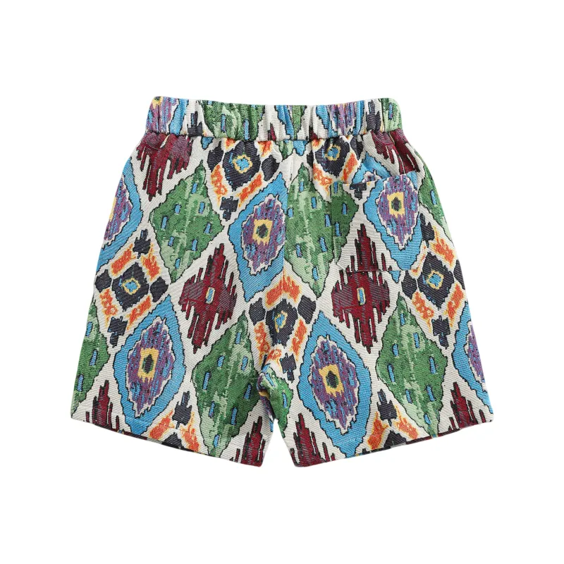 CLOR Casual Shorts Unisex Tuscany Blue-1