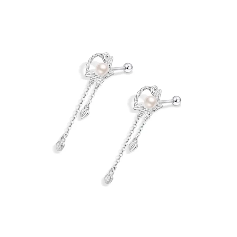 ETAHLOVE Sterling Silver Stud Earrings Women's-0
