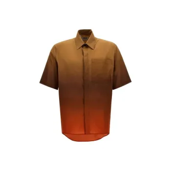 MSGM Gradient Effect Short Sleeved Shirt