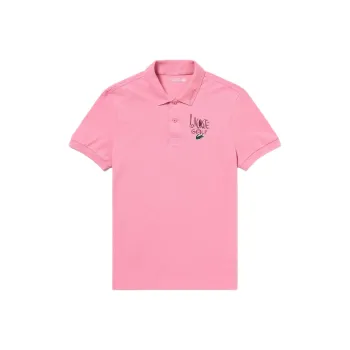 LACOSTE Polo Shirts Men Pink
