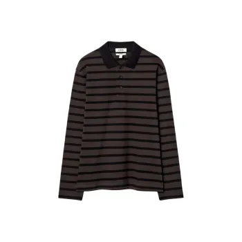 COS Polo Shirt Men's Brown/Black