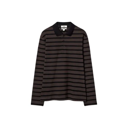 COS Polo Shirt Men's Brown/Black