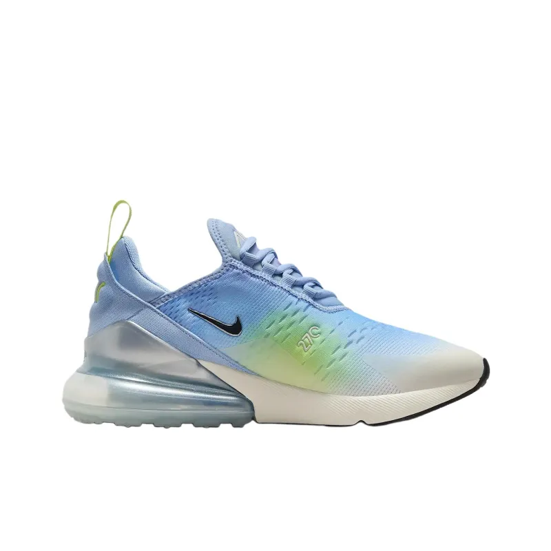 Nike Air Max 270 Aluminum Hydrangeas Light Lemon Twist Metallic Silver Women's-1