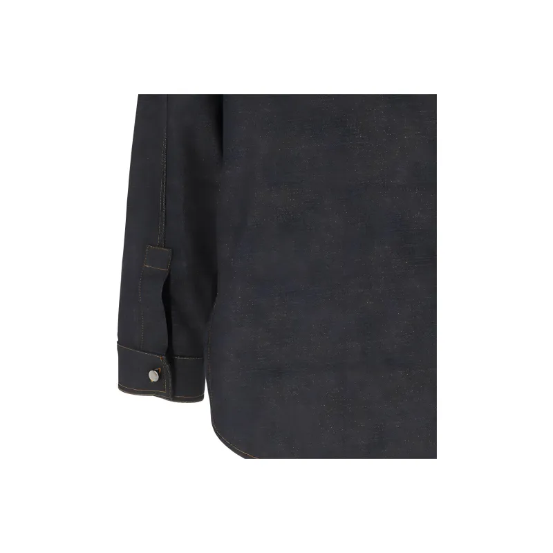 Ferragamo Long Sleeved Denim Shirt-3
