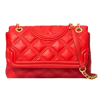TORY BURCH Fleming Sheepskin Shoulder Bag Crossbody Bag Large Size Women's Red