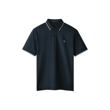 HLA Polo Shirts Men Navy Blue 34