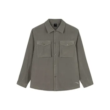 CHAOJIANTA Shirt Men's Wood Ash Gray