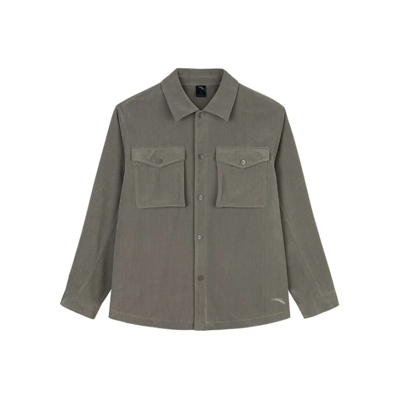 CHAOJIANTA Shirt Men's Wood Ash Gray-0