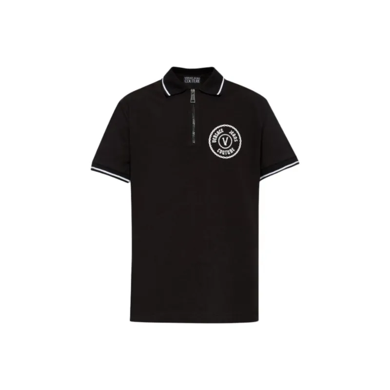 VERSACE JEANS COUTURE V Emblem Polo Shirt-0