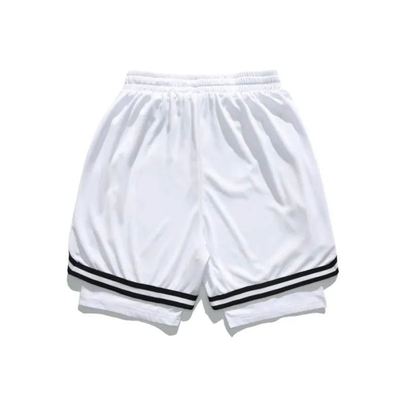 TBSM Basketball Shorts Unisex White-1