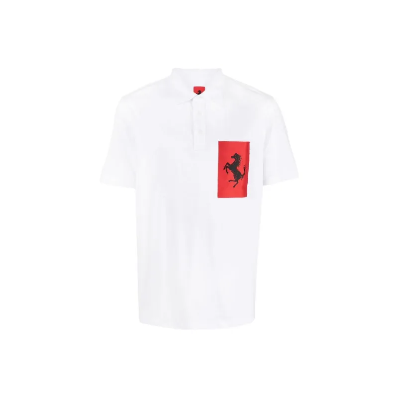Ferrari Polo Shirts Men White-0