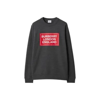 Burberry Fawson Logo Print Crew Sweater