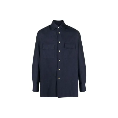 KITON Felted finish Cotton Shirt