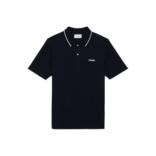 COACH Polo Shirts Men Black