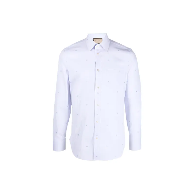 GUCCI SS23 Shirt Men's Pink Blue-0