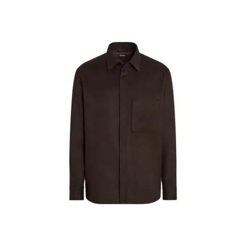 Ermenegildo Zegna Chest Pocket Long Sleeved Shirt