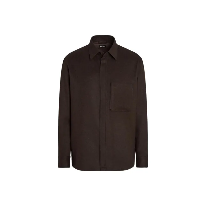 Ermenegildo Zegna Chest Pocket Long Sleeved Shirt-0