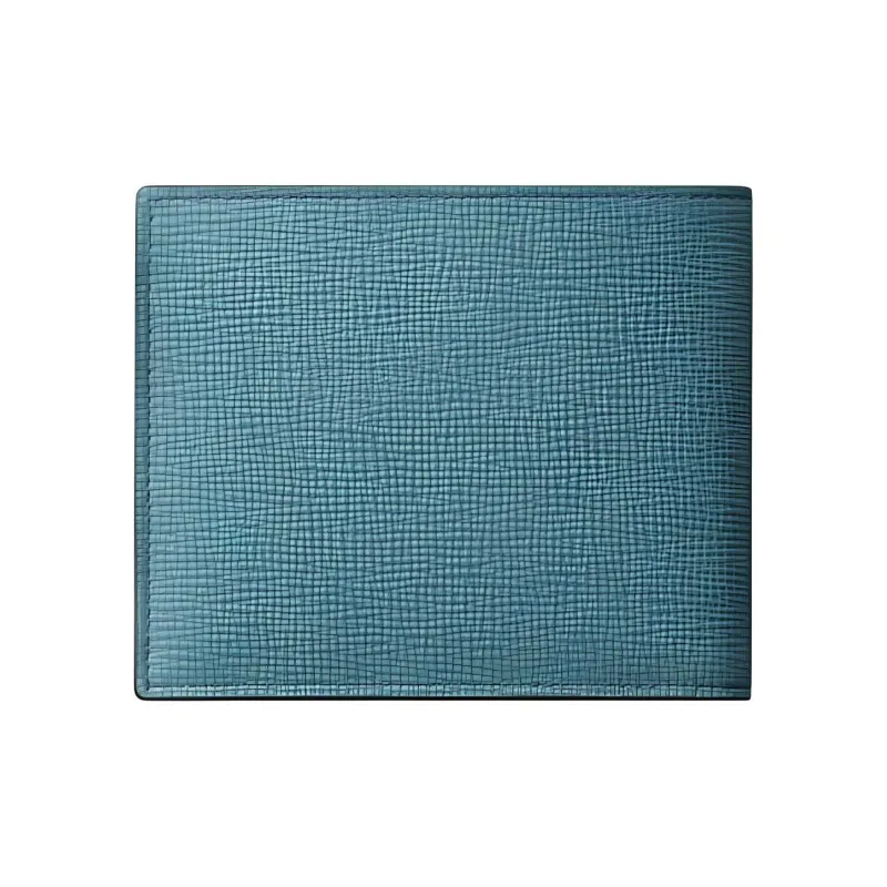 CARTIER Grained Calfskin Wallet Unisex Dark Blue-1