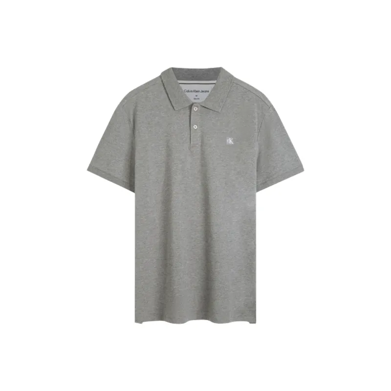 CK/Calvin Klein Polo Shirt Men's Gray-0