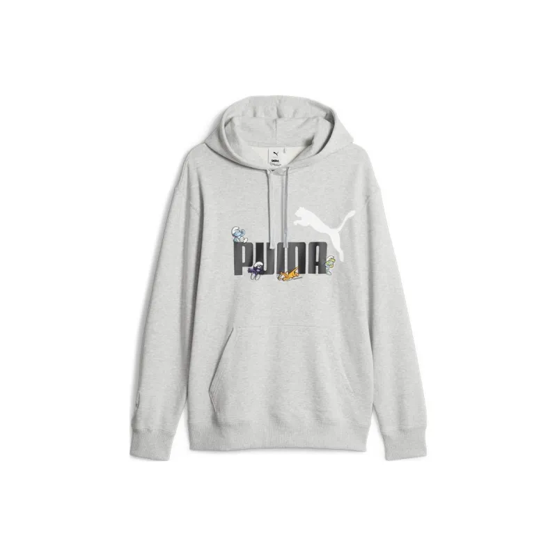PUMA THE SMURFS Blue Elf Co branded Series Sweatshirt Men's Gray-0