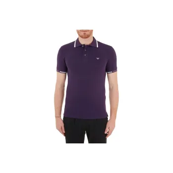 EMPORIO ARMANI SS23 Polo Shirt Men's Purple