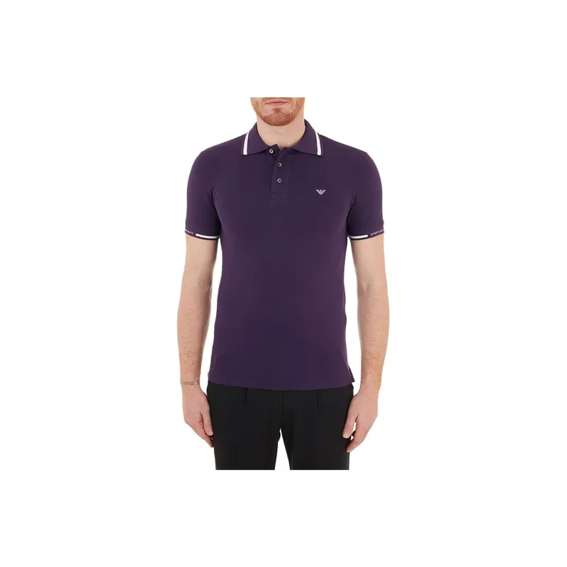 EMPORIO ARMANI SS23 Polo Shirt Men's Purple-0