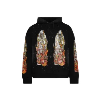 Who Decides War Flame Glass Hooded Sweatshirt