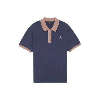LI NING 1990 Polo Shirts Men New Denim Blue